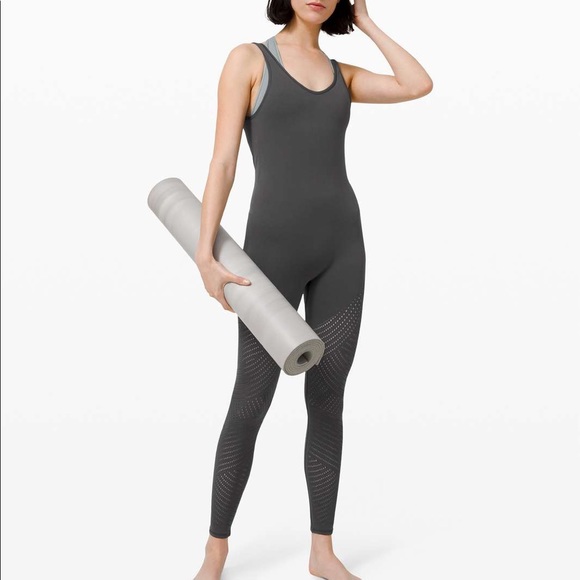 lululemon athletica Pants - Lululemon Reveal Onesie bodysuit Digi Rain Grey